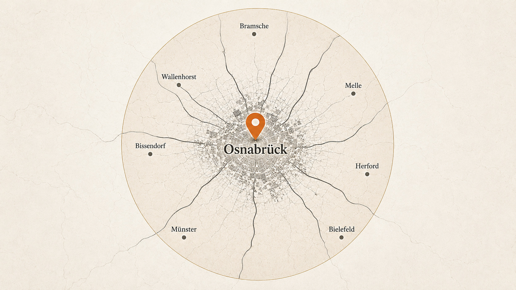 Karte Einsatzgebiet Osnabrück und Umgebung